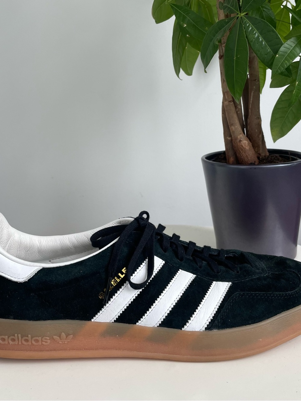 Men Size 12 adidas Gazelle Indoor
Core Black Shoes
